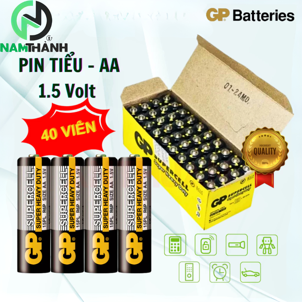 Hộp Pin AA 1,5V,AAA GP Batteries Siêu Bền