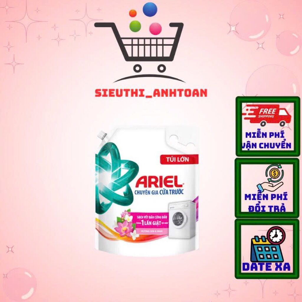 Nước Giặt Ariel Cửa Trước 3.05kg Hương Sen Nhài -Chính hãng