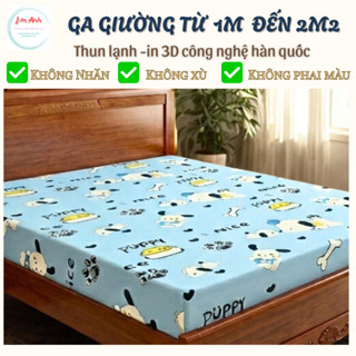 Ga giường thun lạnh Hàn Quốc mẫu mới [ KHÔNG ÁO GỐI ] với size nệm 5-15cm