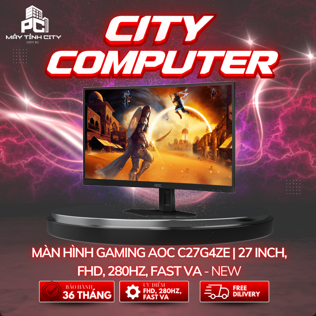 Màn hình Gaming AOC C27G4ZE | 27 inch, FHD, 280Hz, Fast VA - NEW
