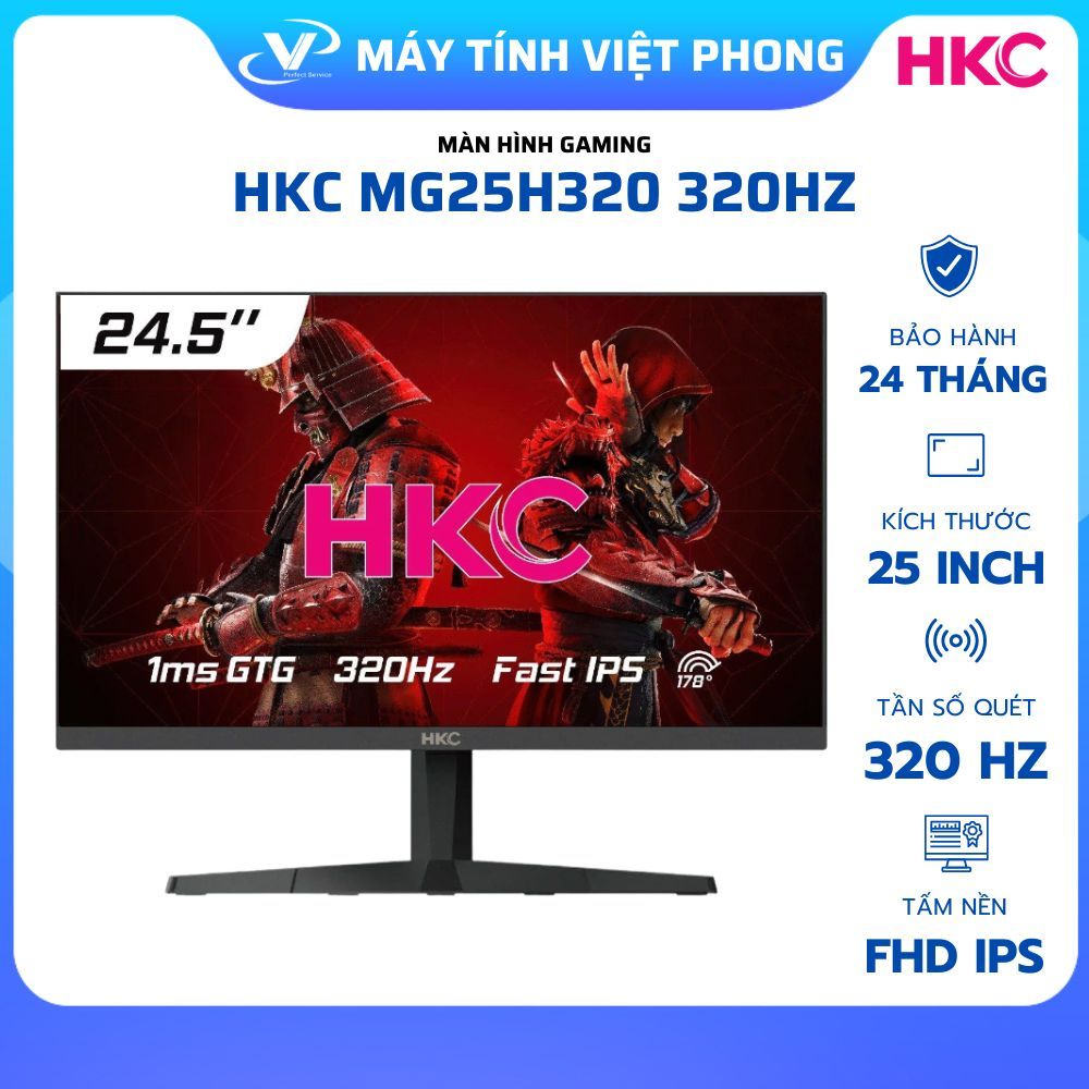 MÀN HÌNH GAMING HKC MG25H320 (25 inch/FHD/IPS/320Hz/1ms)  - CHÍNH HÃNG BẢO HÀNH 2 NĂM MAI HOÀNG