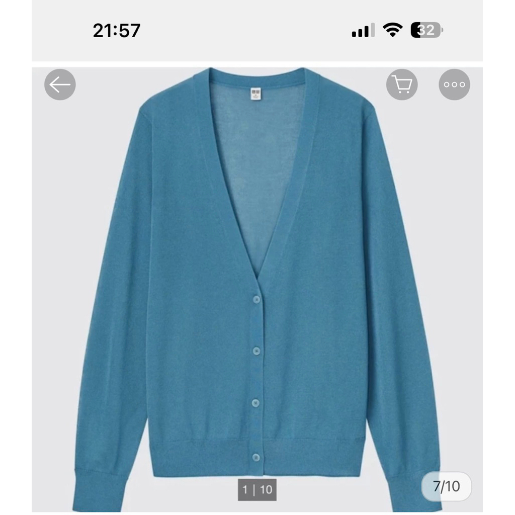 Thanh lý áo Cardigan Uniqlo Auth cổ V 4 màu