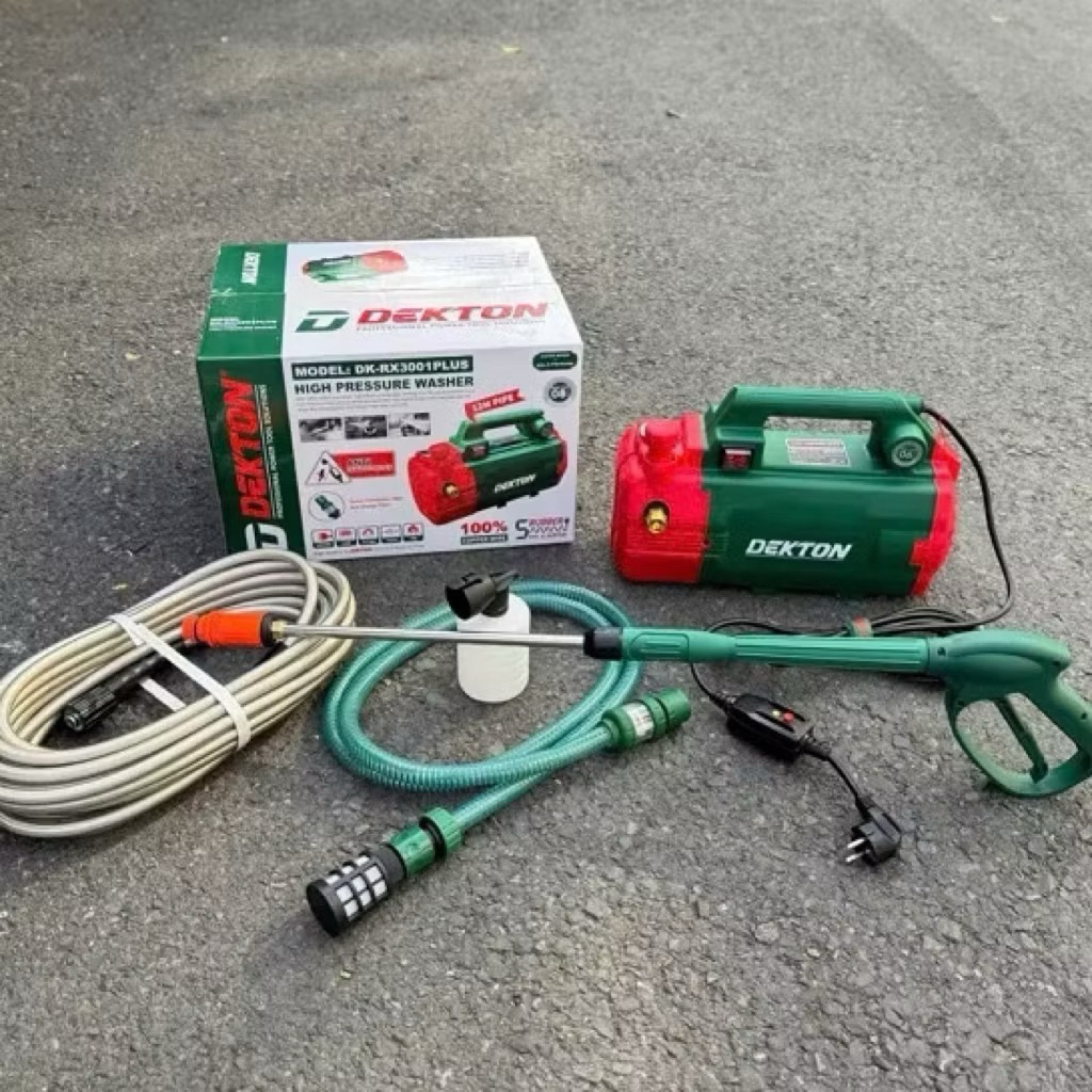 Máy Rửa Xe Dekton DK-CWR 3001PLUS- Công Suất 3000W -Có Chỉnh Áp- Có Công Tắc Chống Giật