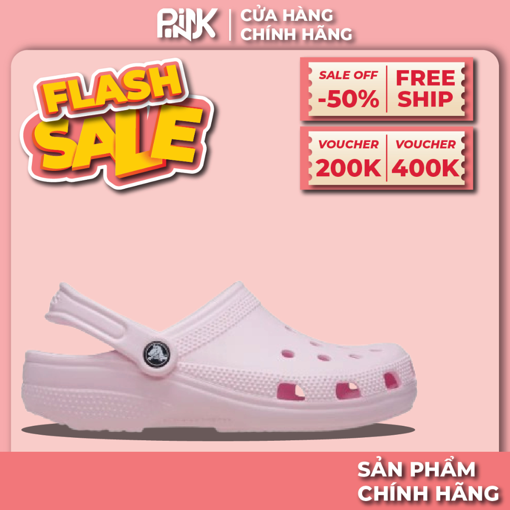 | PINK - CHÍNH HÃNG | Giày Clog Unisex Classic 'Pink Milk'