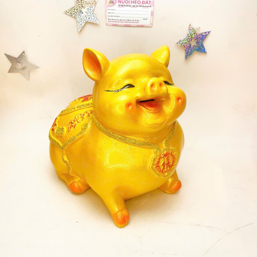 Hecube heo tiết kiệm ống tiết kiệm Heo Tiên Cười 25cm