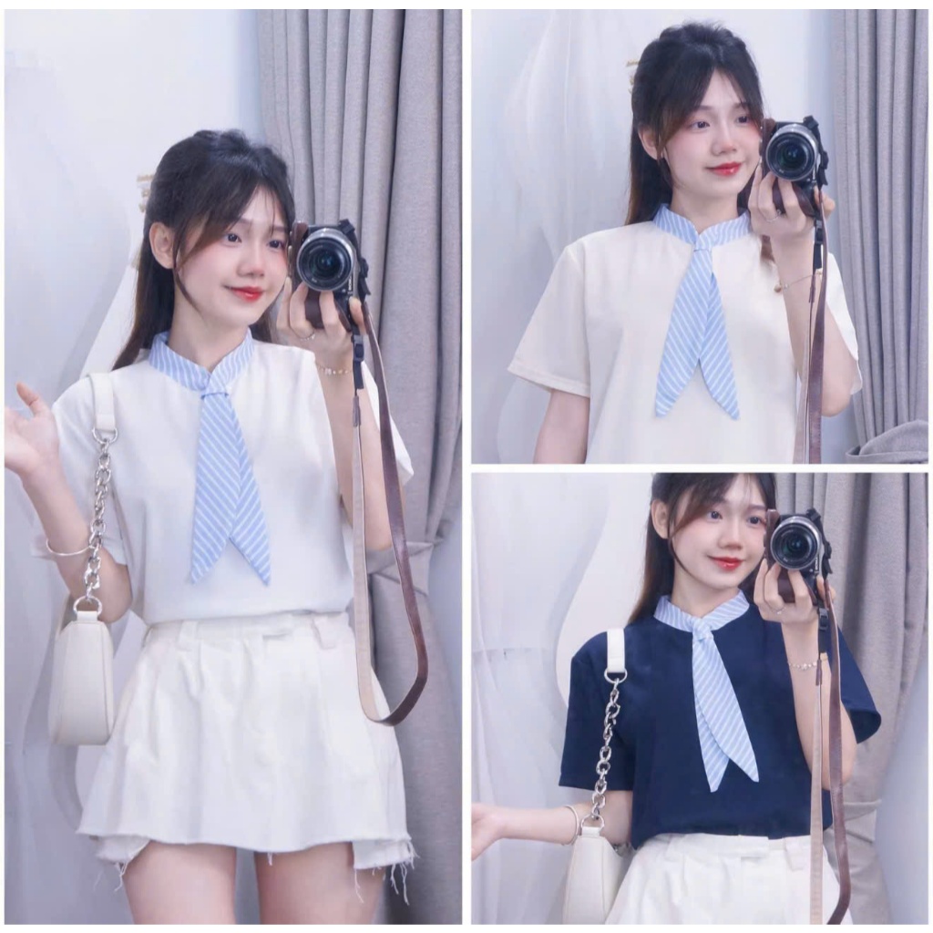 AB3 Áo polo phối cổ vạt somi lịch sự, trẻ trung và năng động đủ size s-xl