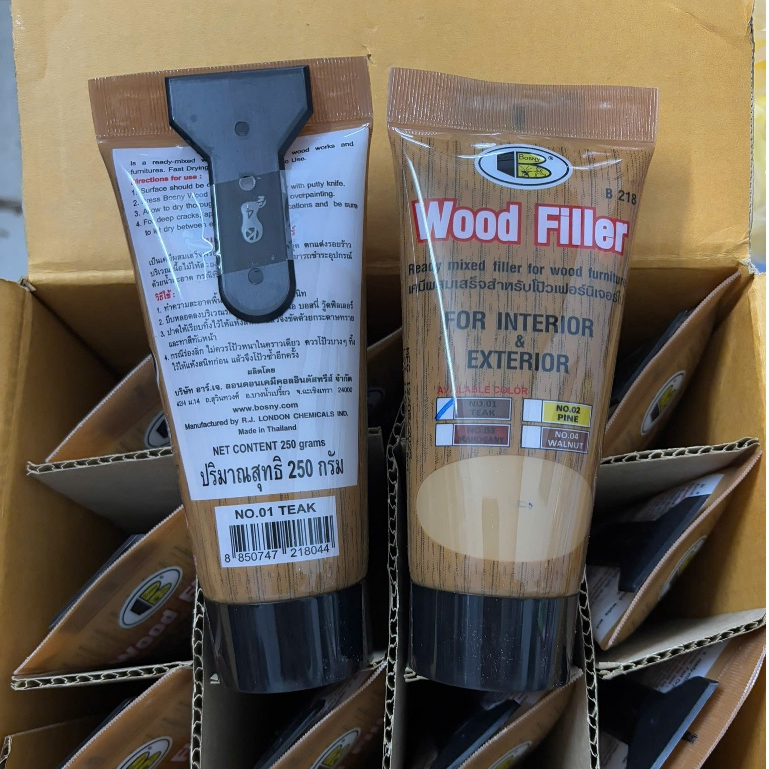 Keo trám gỗ,trám vết nứt,lỗ đinh trên gỗ,Bosny Wood Filler