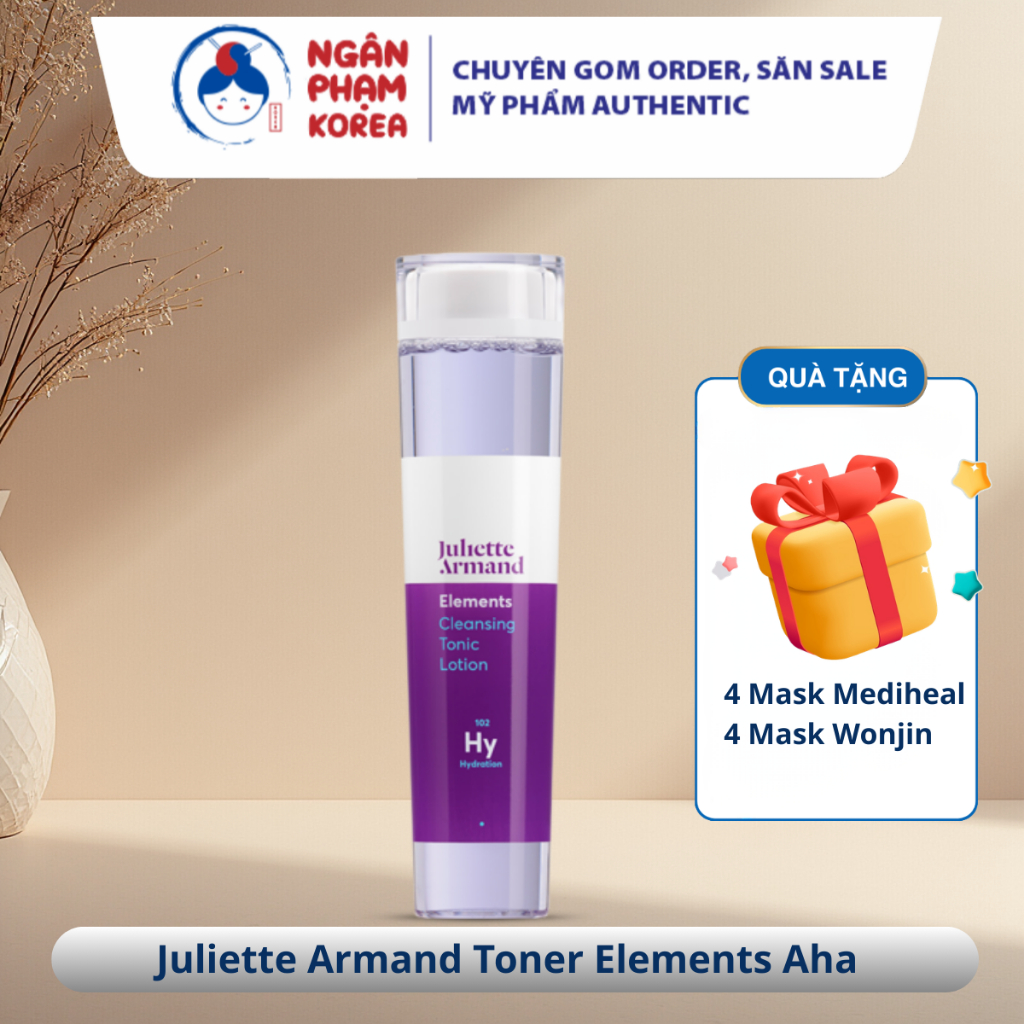 Toner Juliette Armand AHA Preparation Lotion 210ml l Toner Chứa AHA giúp da sáng, sạch mịn l Ngân Ph