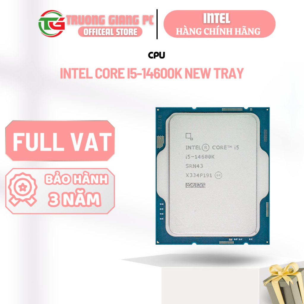 [FULL VAT] CPU Intel Core i5-14600K Tray - NEW CHÍNH HÃNG BẢO HÀNH 36 THÁNG