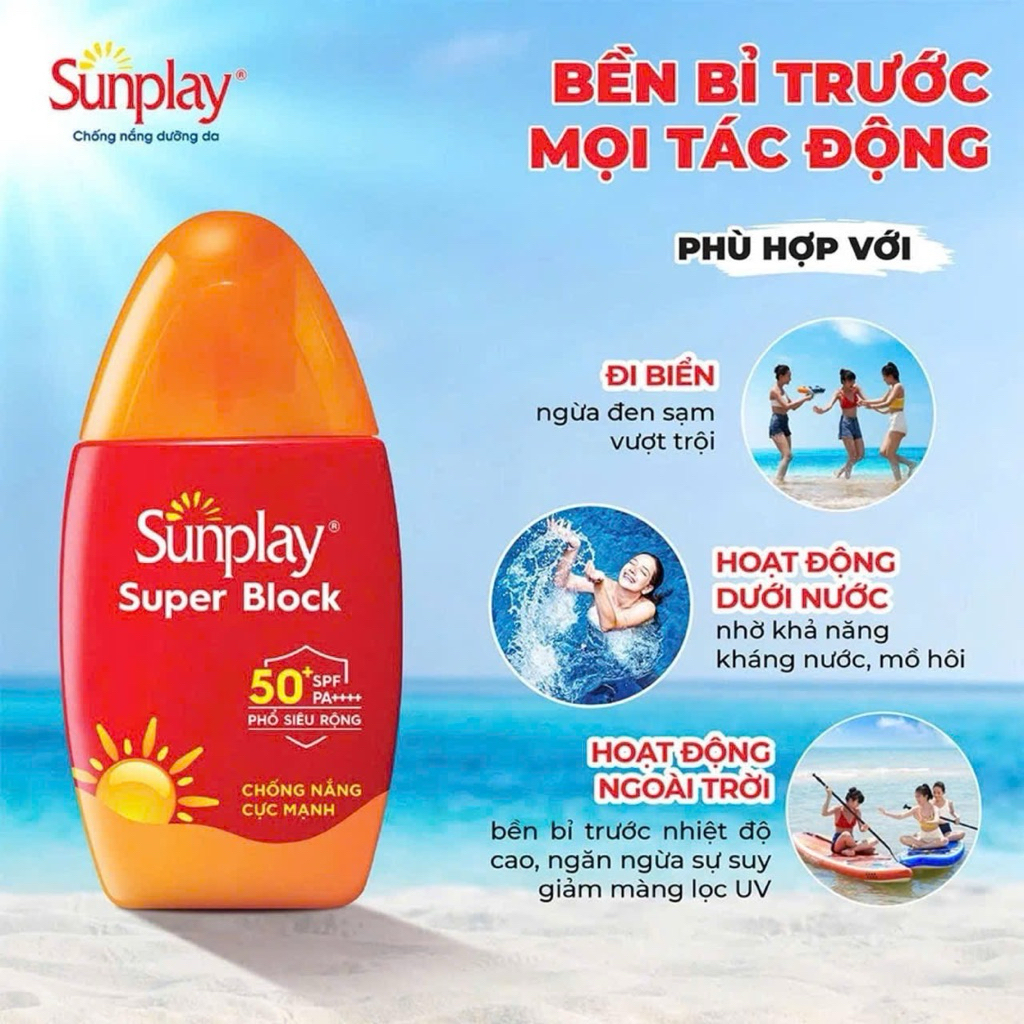 [30-70g] Sữa Chống Nắng Cực Mạnh S u nplay Super Block SPF50+