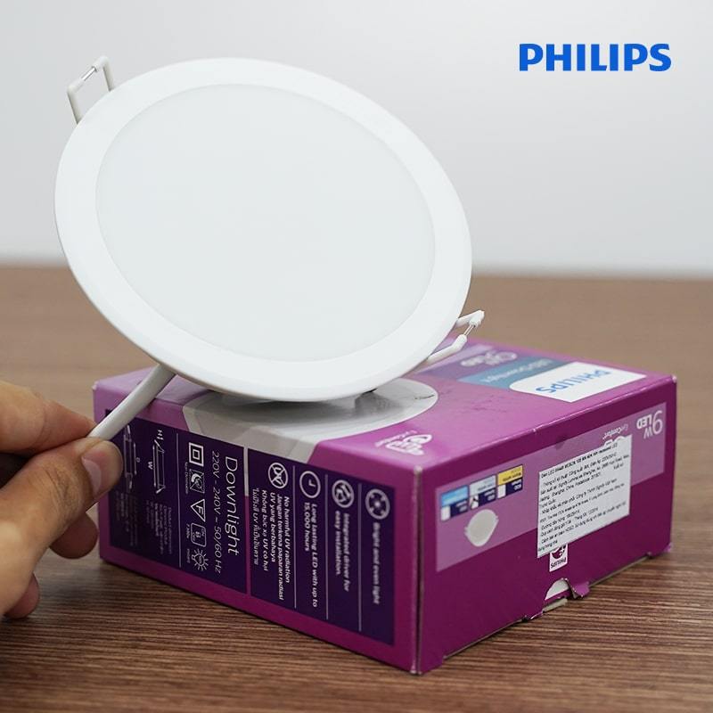 [CHÍNH HÃNG] Đèn LED âm trần PHILIPS Meson IO tốt cho mắt _ công suất 7W-D90, 9W-D100, 13W-D125 - Bả