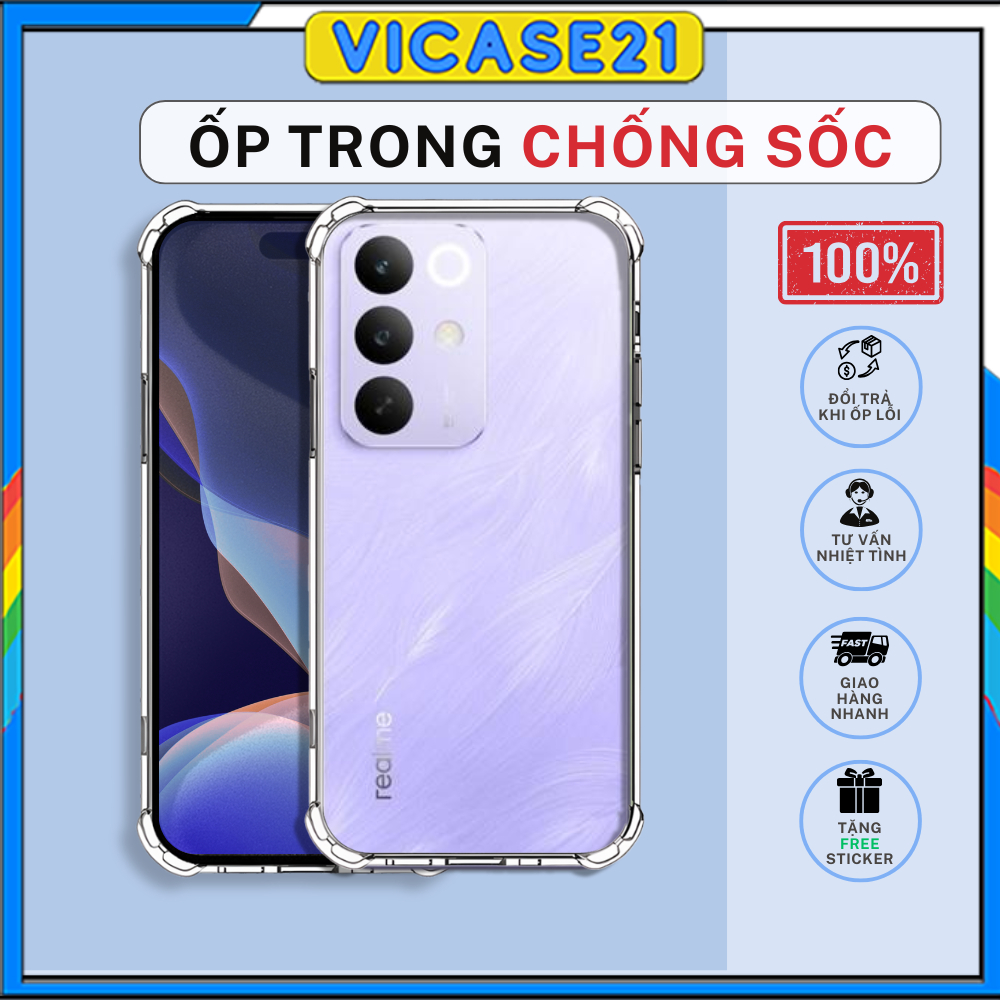 Ốp Lưng Realme C85, C85 Pro TRONG SUỐT CHỐNG SỐC | VICA