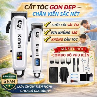 Tăng Đơ Cắt Tóc Kemei - 809APG cao cấp, tông đơ cắt tóc gia đình, Lưỡi Sắc, hàng chính hãng