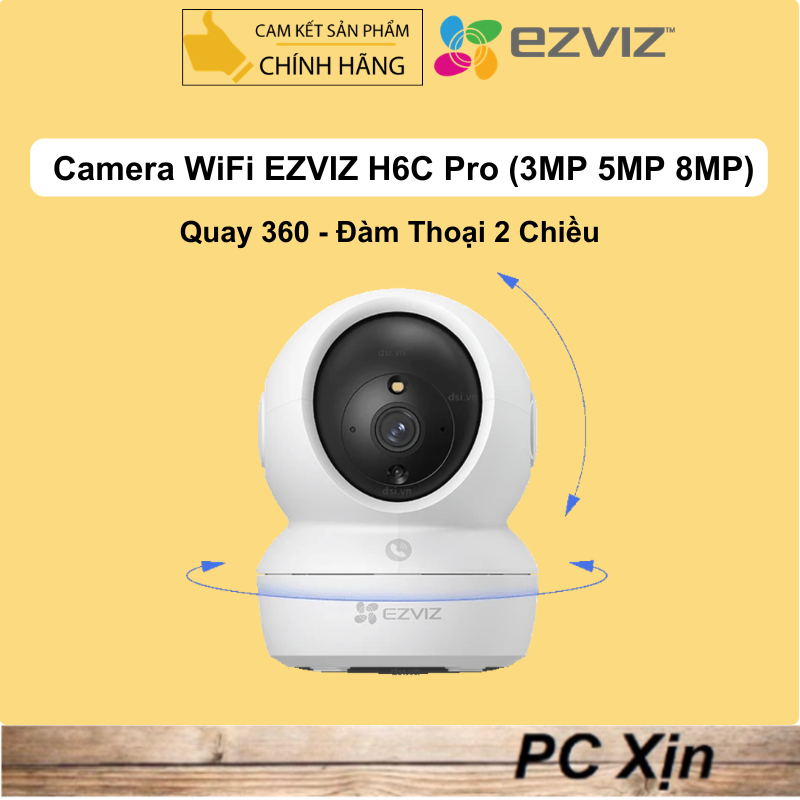 Camera WiFi Ezviz H6C Pro 3MP 4MP 5MP 8MP - Chính Hãng