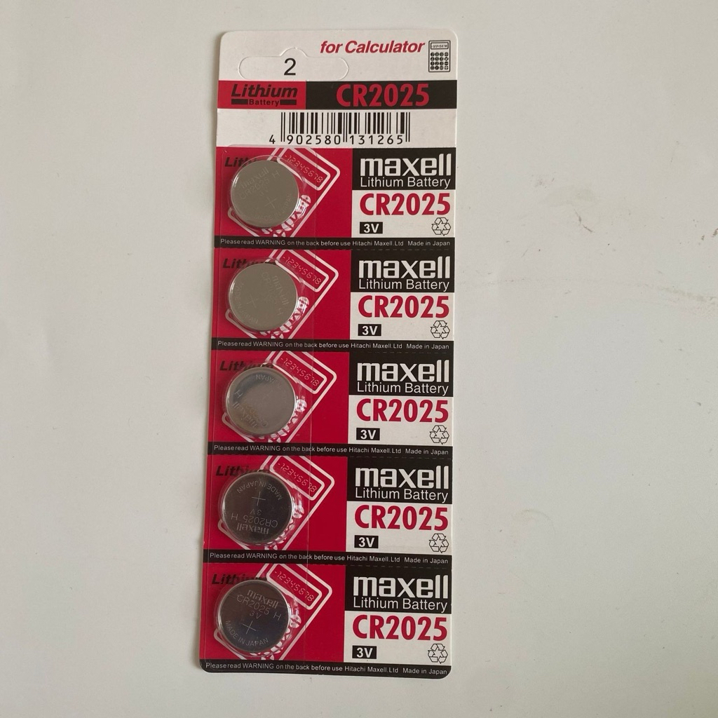 Vỉ 5 Viên Maxell CR2025 date 2035