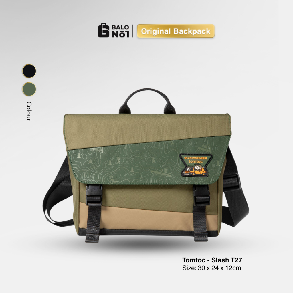 [TOMTOC] Túi đeo chéo Tomtoc (USA) Slash - T27 Shoulder bag T27S1T1GC