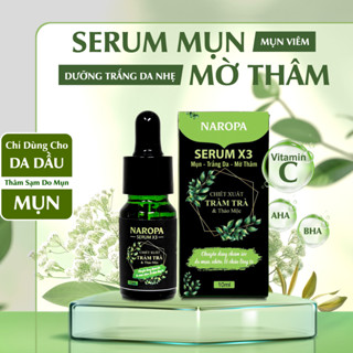 Serum Mụn - Trắng Da - Mờ Thâm NAROPA X3 - chiết xuất Tràm Trà, hỗ trợ giảm nhờn, thu nhỏ lỗ chân lông