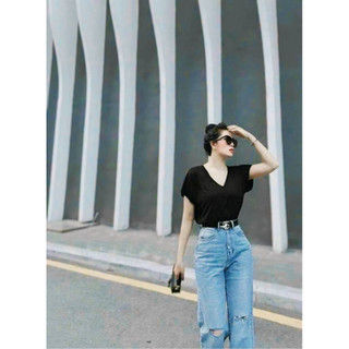 ÁO THUN CỔ TIM TAY CÁNH DƠI