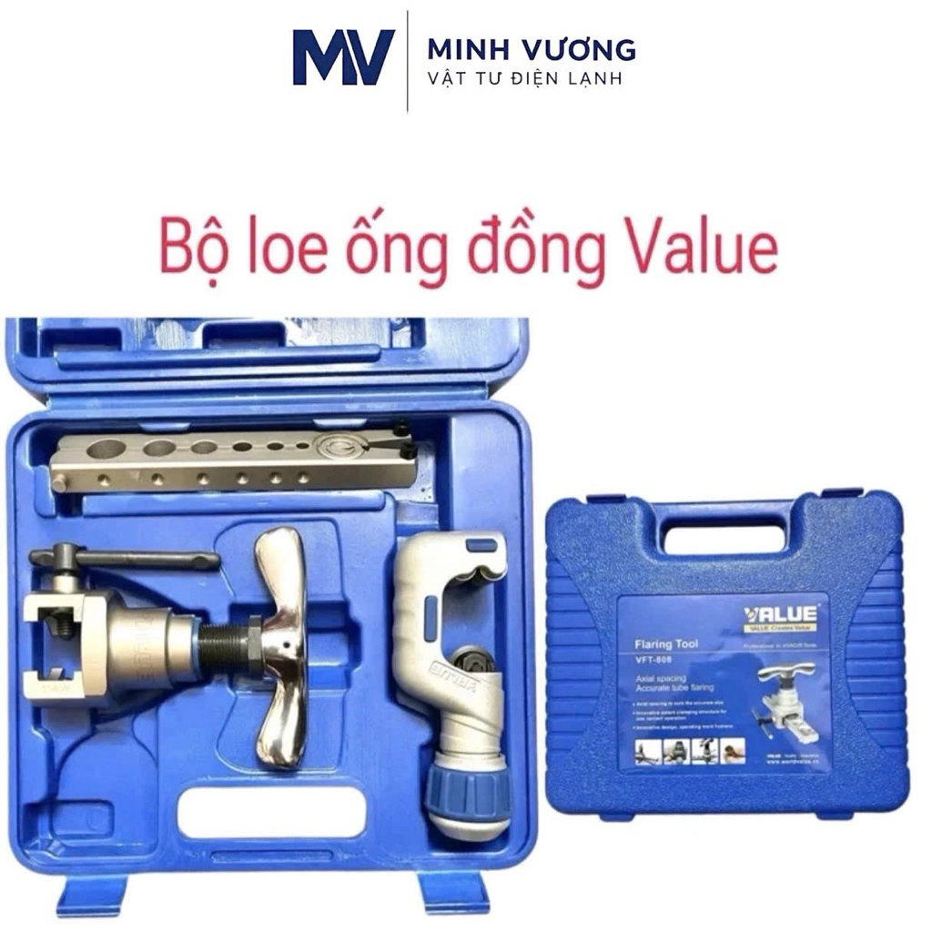 Bộ lã ống đồng Value 808 1 kẹp ( kèm dao cắt)
