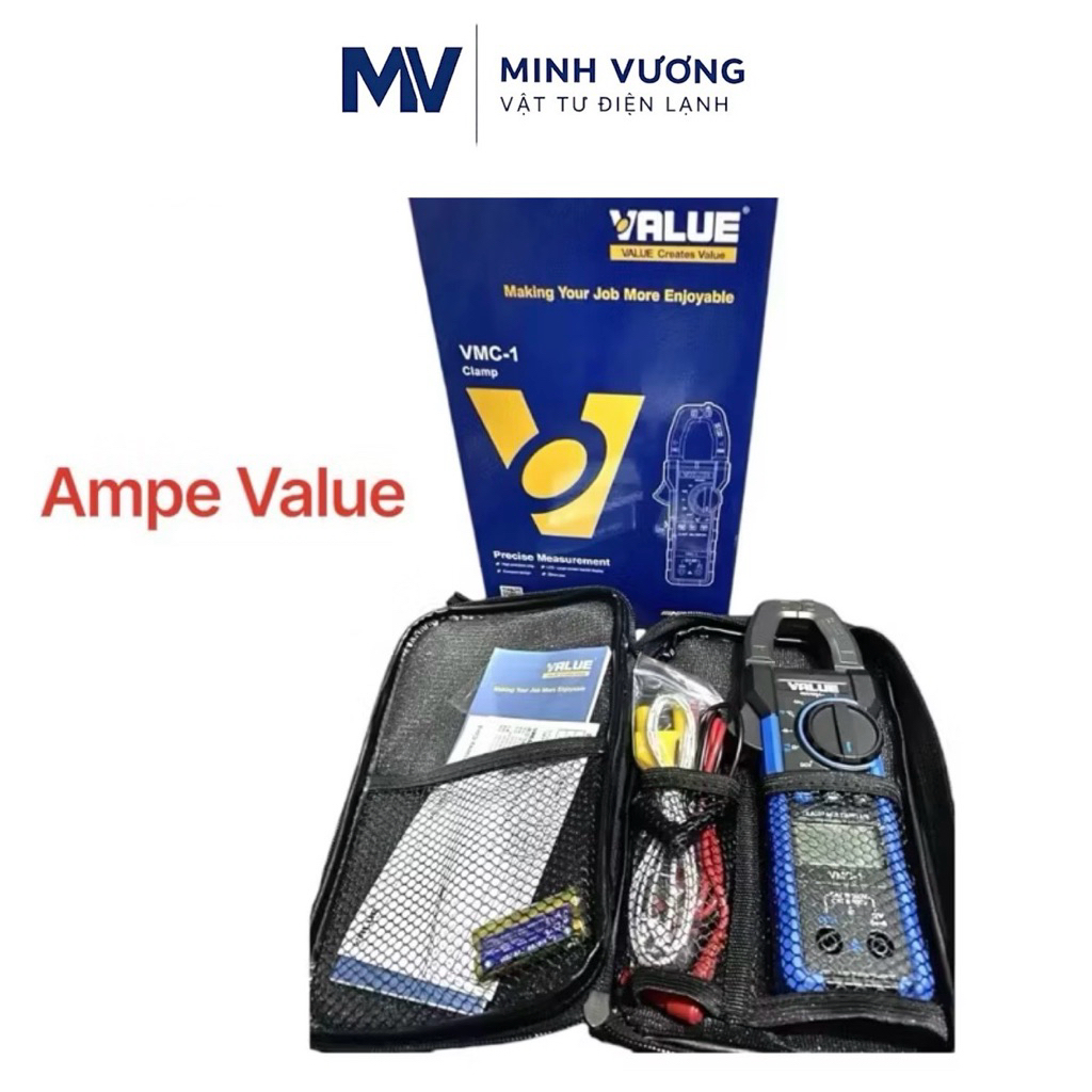 Ampe kìm Value cao cấp VMC-1 / Đồng hồ ampe Value