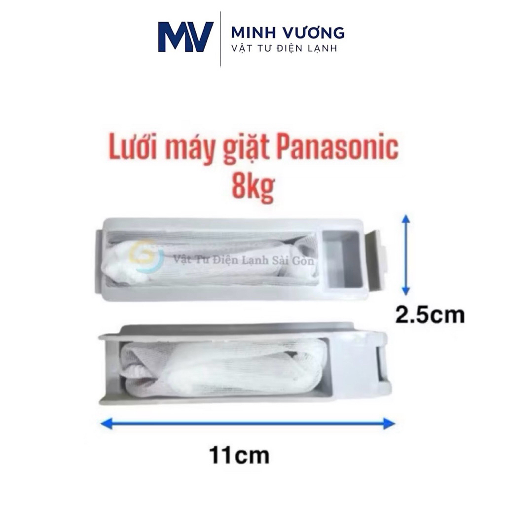 Túi lọc rác máy giặt Panasonic 8kg đầu vuông / Lưới lọc rác máy giặt Panasonic