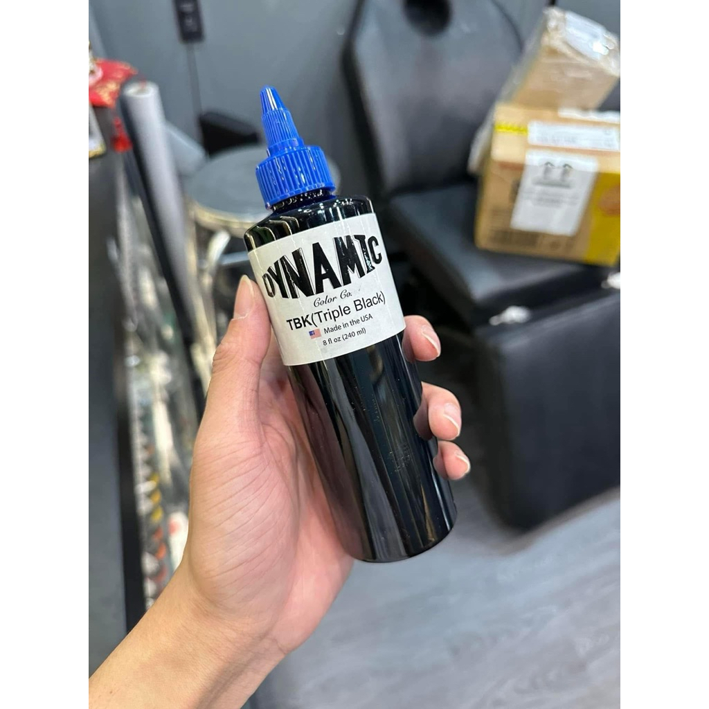 Mực Xăm Đen DYNAMIC TBK 8oz - Dynamic Tattoo