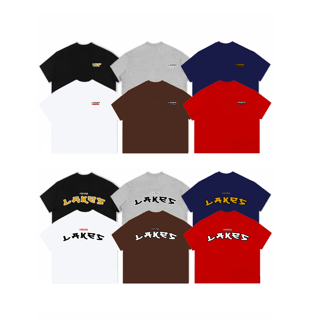 [LAKES] Áo Thun Boxy In LocalBrand Lakes Chất Liệu Cotton 250GSM