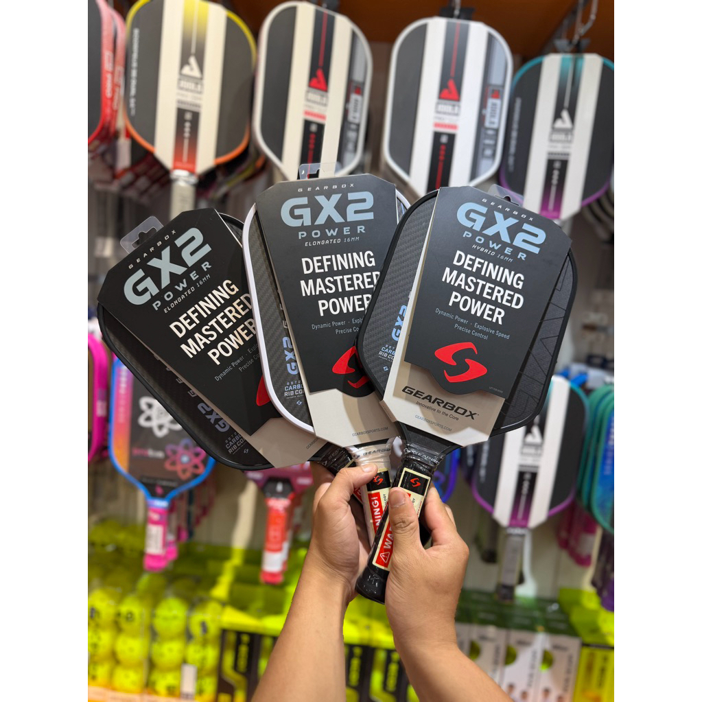 [GEARBOX] VỢT PICKLEBALL GEARBOX GX2 POWER CHÍNH HÃNG ( tặng kèm quấn cán và dán viền )