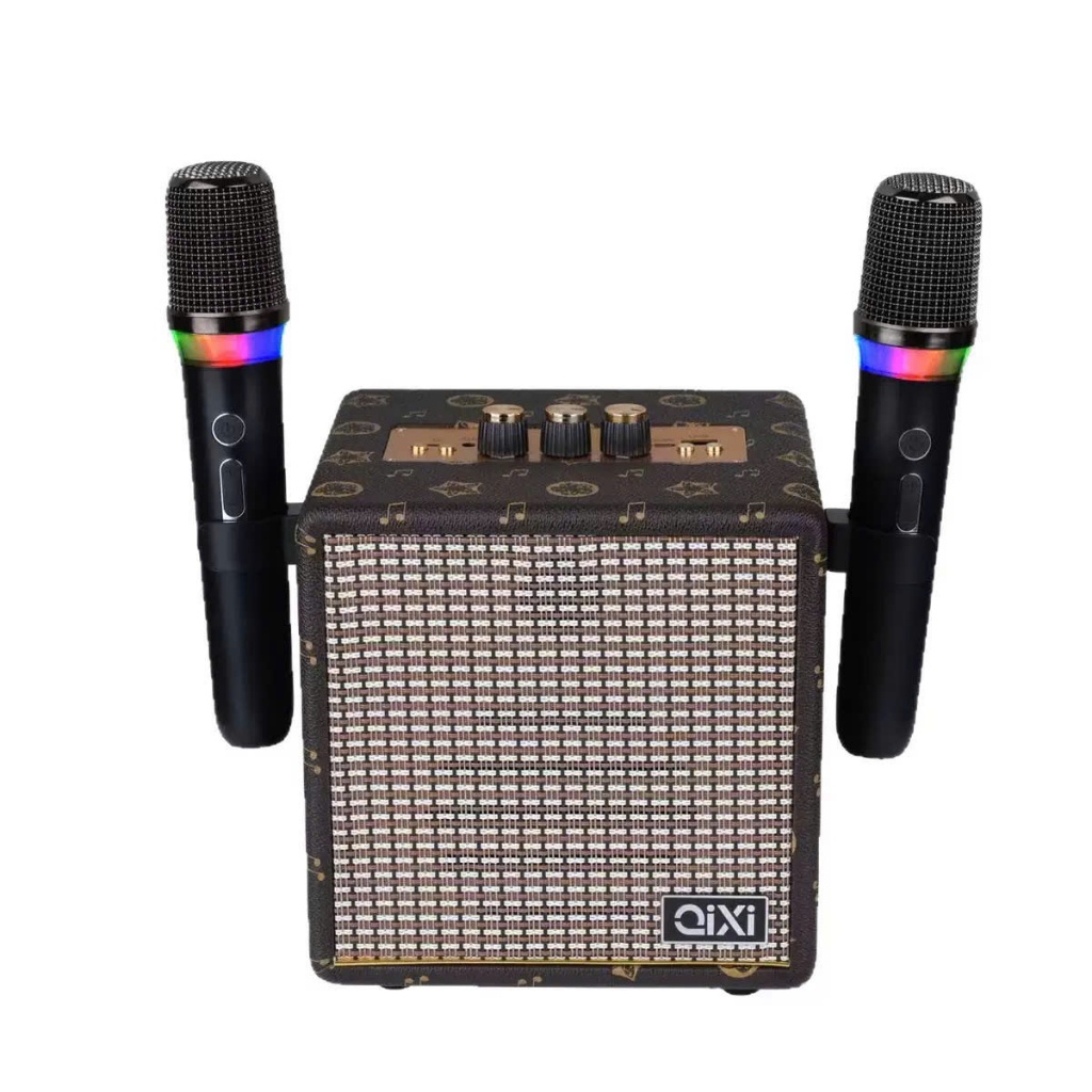 Loa bluetooth karaoke Pro kèm 2 micro không dây xách tay công xuất 30W âm thanh trầm ấm bass căng- REMI OFFICIAL