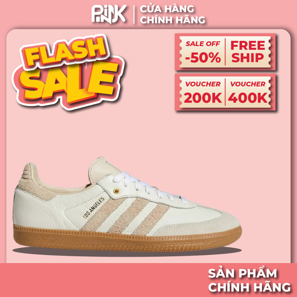 | PINK - CHÍNH HÃNG | Giày Samba LA FC Los Angeles Football Club 'Linen Gum'.