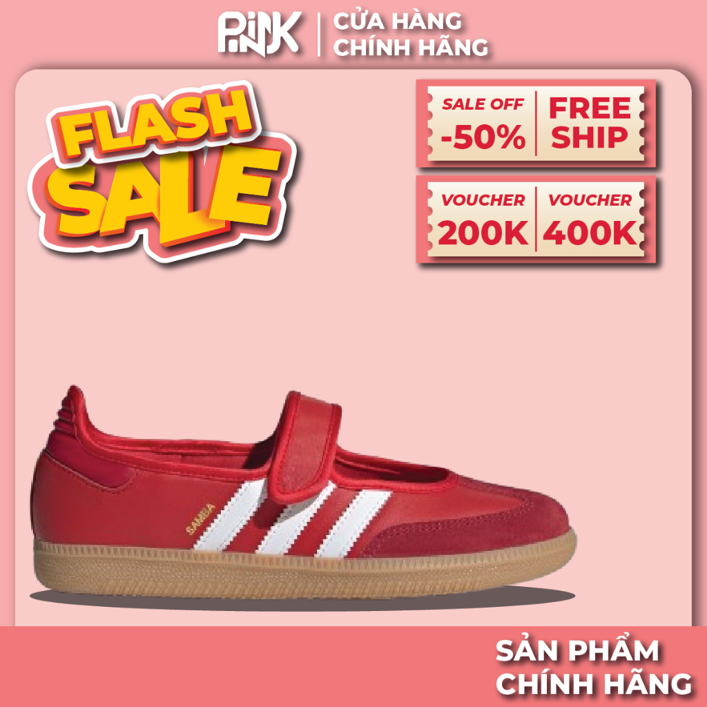 | PINK - CHÍNH HÃNG | Giày adidas Samba Jane 'Red/White'