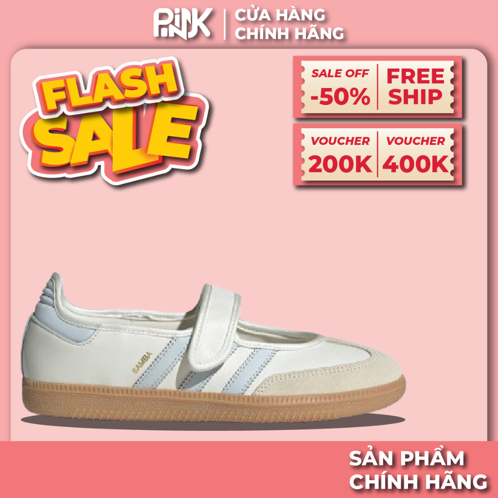 | PINK - CHÍNH HÃNG | Giày adidas Samba Jane 'Cream/Blue'