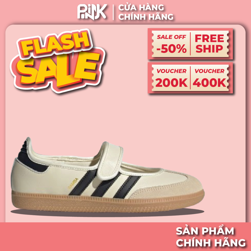| PINK - CHÍNH HÃNG | Giày adidas Samba Jane 'Cream/Black'