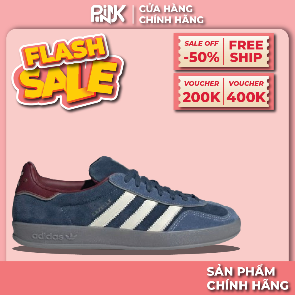 | PINK - CHÍNH HÃNG | Giày Adidas Gazelle Indoor 'Navy White'