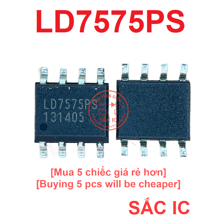 [L29] LD7575PS 7575 ic nguồn trên bo mạch - Mới nguyên bản - Original NEW