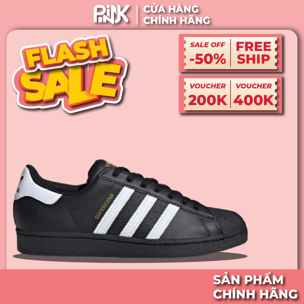 | PINK - CHÍNH HÃNG | Giày Adidas Superstar 'Core Black White' EG4959