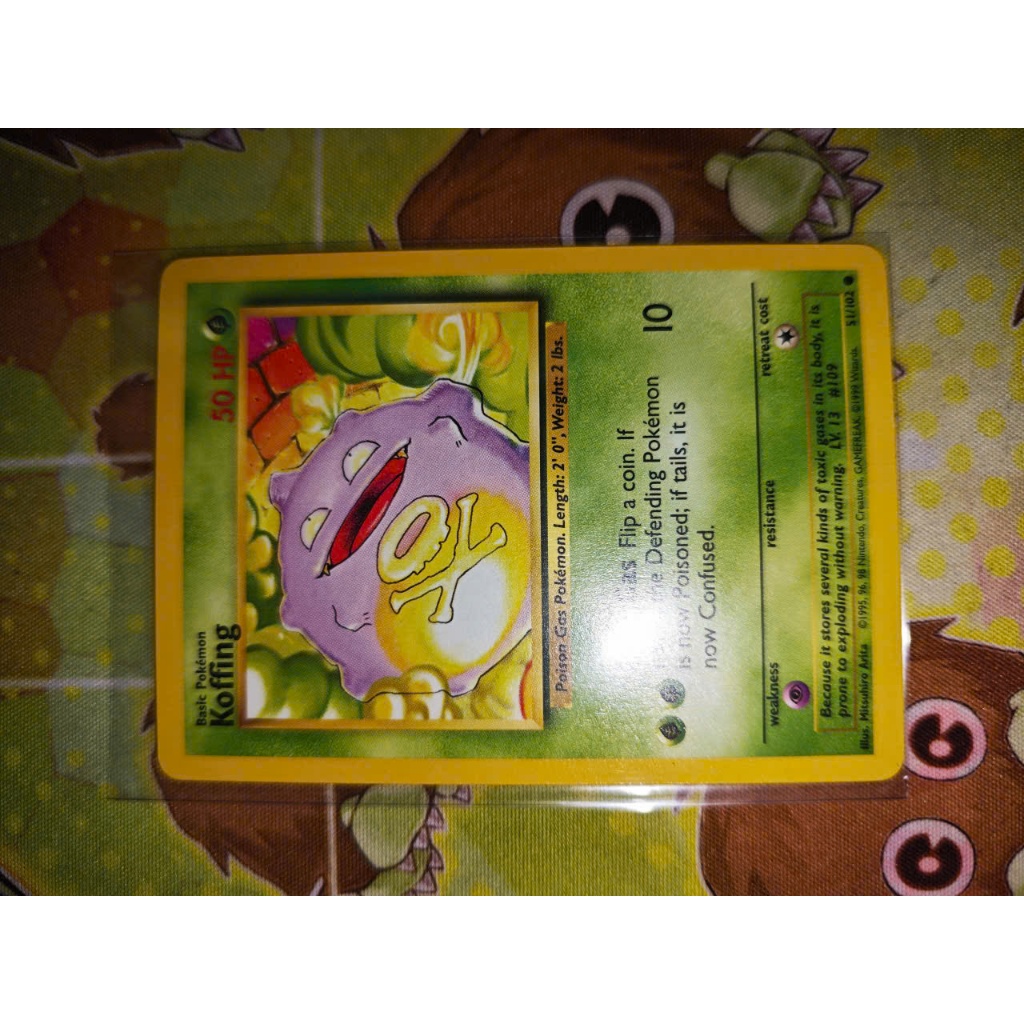 Thẻ bài Pokemon - Koffing - tiếng Anh - chính hãng Nintendo