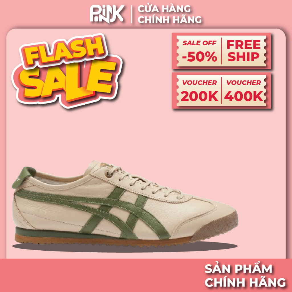 | PINK - CHÍNH HÃNG | Giày Onitsuka Tiger Mexico 66 SD 'Brown Green'