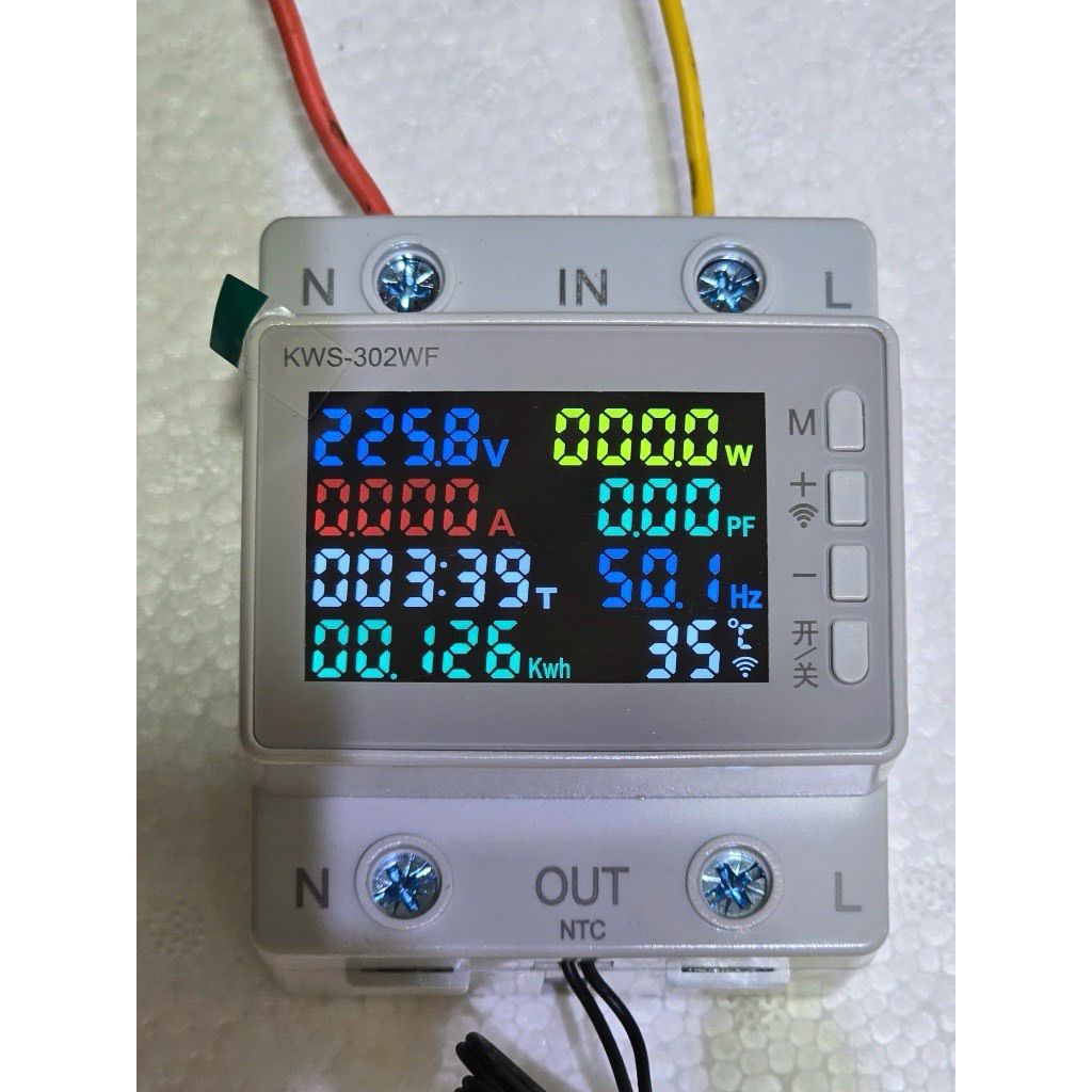 Đồng Hồ Đo Điện Kỹ Thuật Số WIFI KWS-302WF có công tắc điều khiển qua mạng tốc độ cập nhật nhanh 2s,