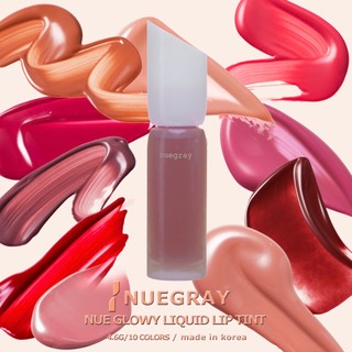 [NUEGRAY] Son Tint Bóng Nuegray Nue Glowy Liquid Lip - Căng Mọng, Nhẹ Môi, Dưỡng Ẩm, 10 Màu