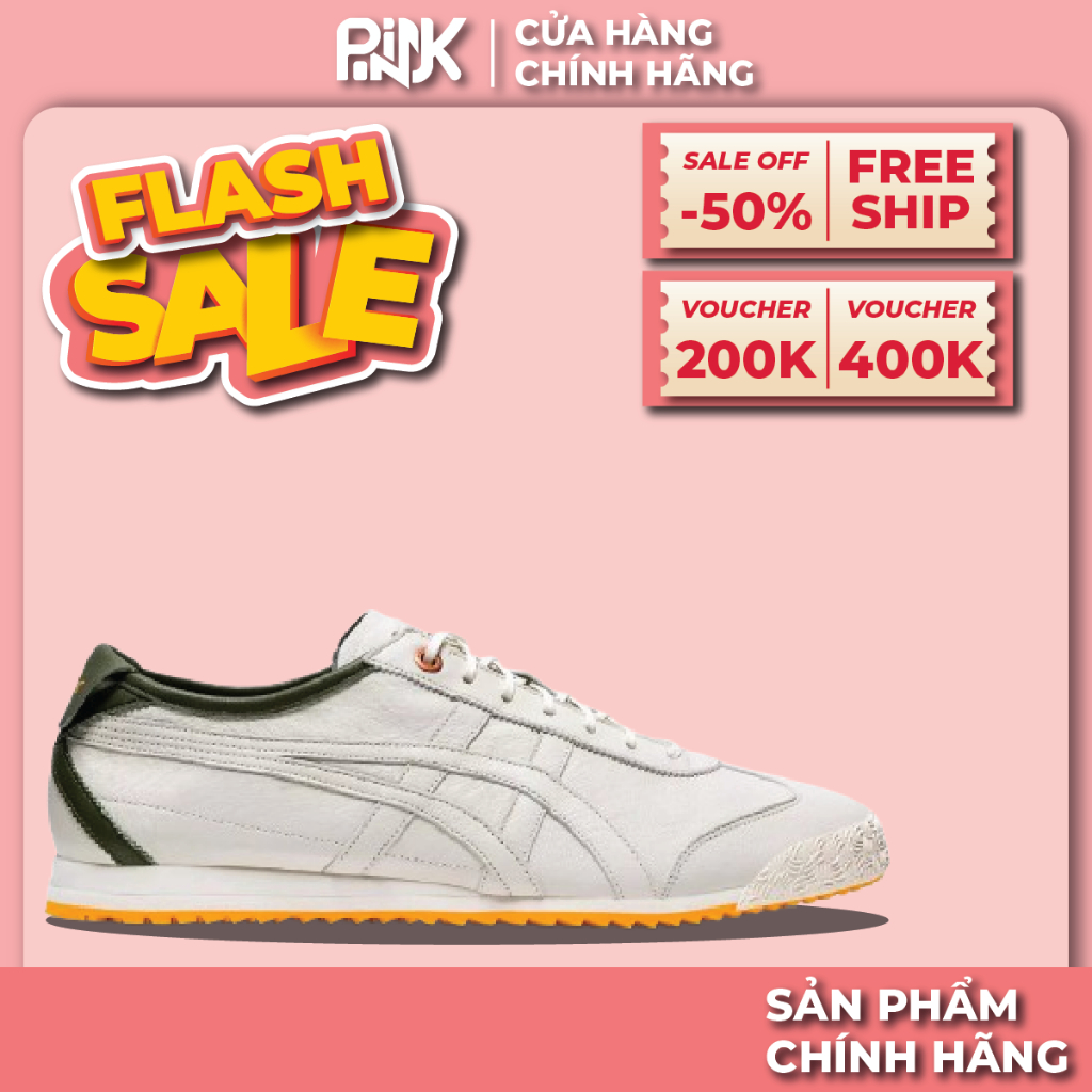 | PINK - CHÍNH HÃNG | Giày Onitsuka Tiger Mexico 66 SD 'Cream/Green/Orange'