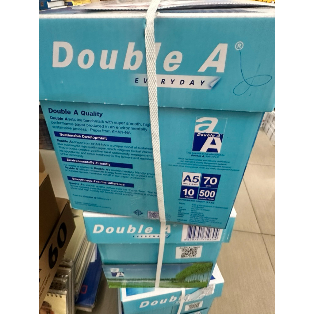 Sỉ Giấy A4-A5 70gsm Doublea  Thùng 5 ream