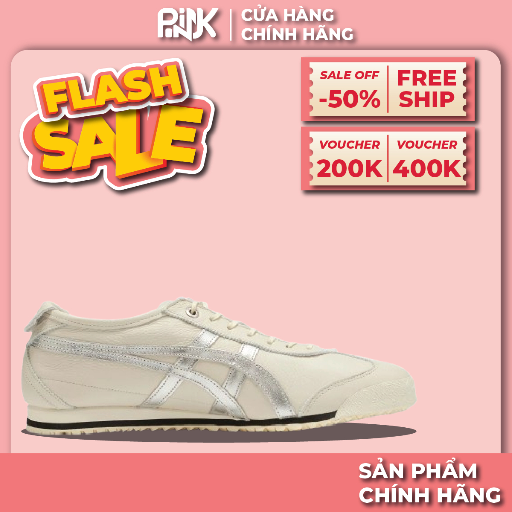 | PINK - CHÍNH HÃNG | Giày Onitsuka Tiger Mexico 66 SD 'Cream Silver'