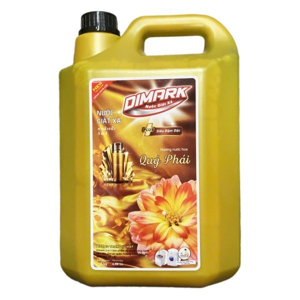Nước Giặt Xả Dimark 5In1 Hương Nước Hoa Quý Phái Bình 5Kg