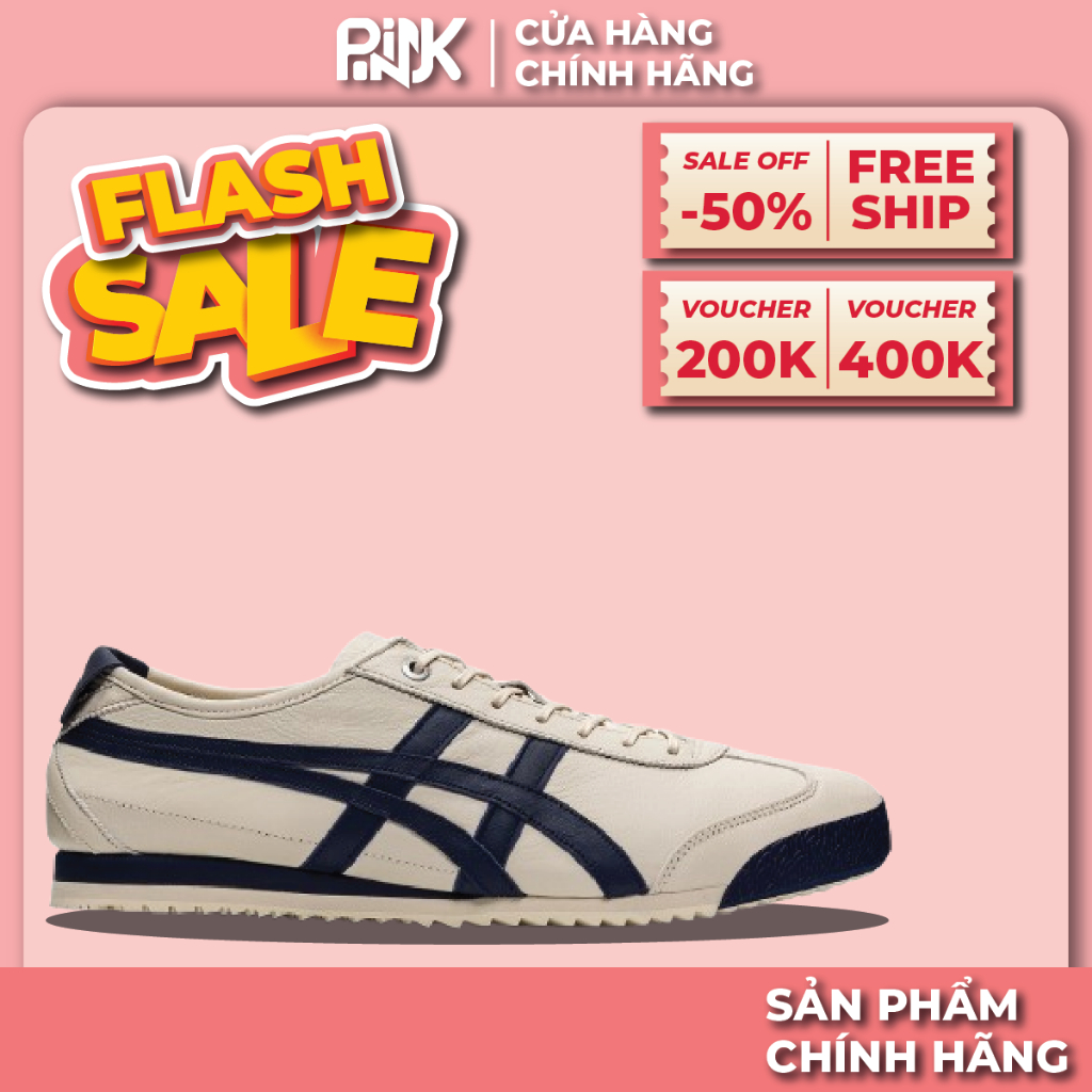 | PINK - CHÍNH HÃNG | Giày Onitsuka Tiger Mexico 66 SD 'Cream Navy'