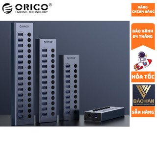 Bộ chia usb hub orico bt2u3-7ab 7 cổng usb 3.0 với các cổng riêng lẻ- hàng chính hãng