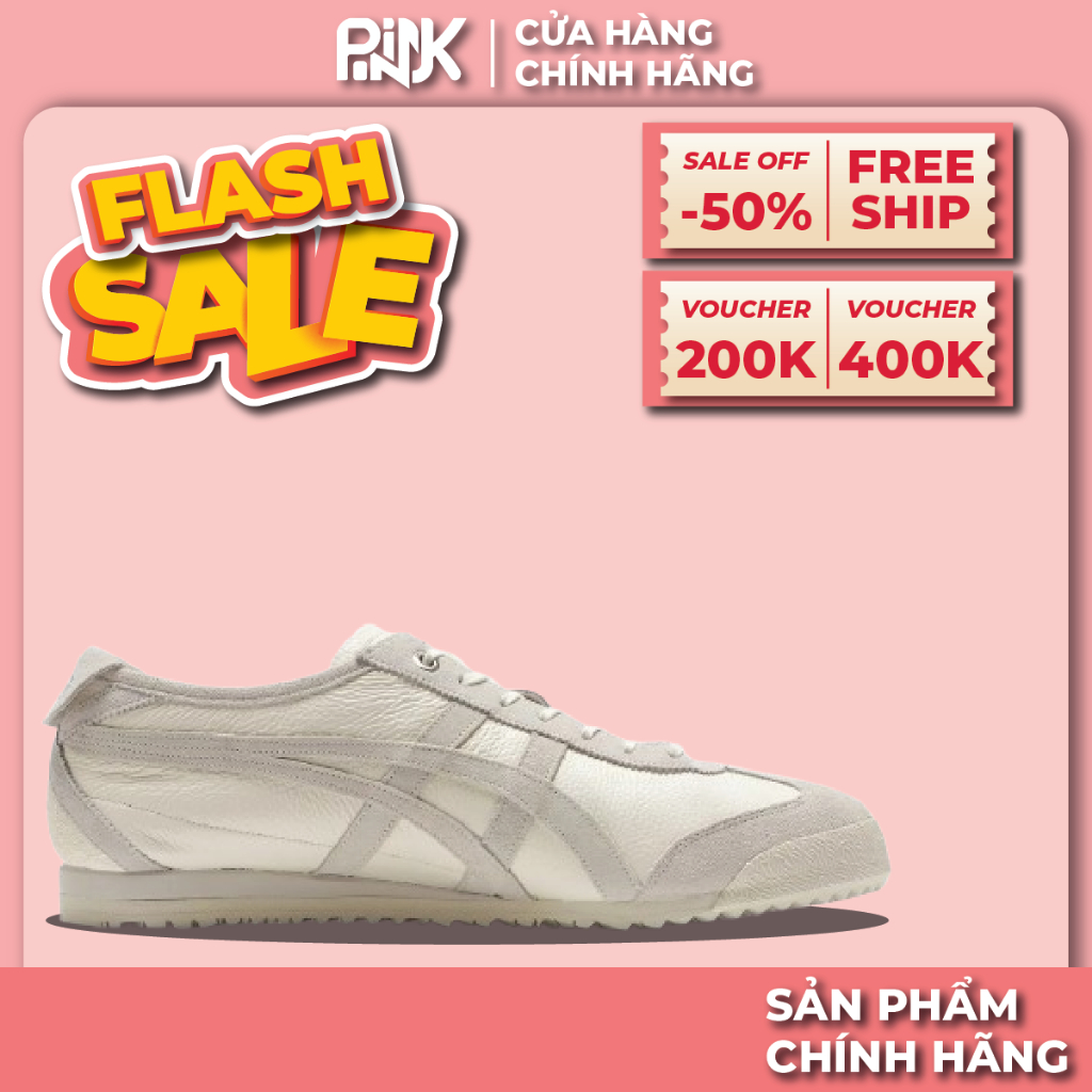 | PINK - CHÍNH HÃNG | Giày Onitsuka Tiger Mexico 66 SD 'Cream Cream'