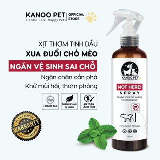 Xịt thơm tinh dầu xua đuổi chó mèo NOT HERE ngăn chó mèo cắn phá, phóng uế sai chỗ, khử mùi hiệu quả - 260ml