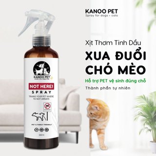 Xịt thơm tinh dầu xua đuổi chó mèo NOT HERE ngăn chó mèo cắn phá, phóng uế sai chỗ, khử mùi