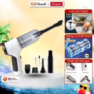 Máy Hút Bụi Cầm Tay Mini, Máy Hút Bụi Ô Tô Cầm Tay Lực Hút Siêu Mạnh Với 8 Đầu Hút Đa Năng